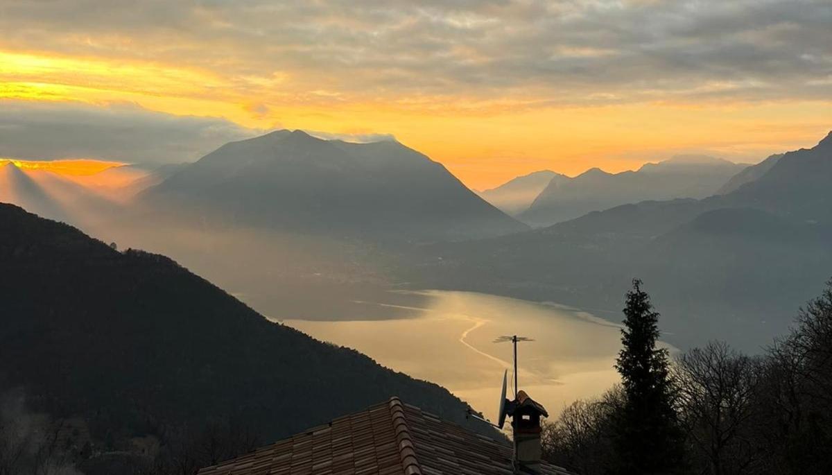 Chalet La Terrazza Vista Lago Bellano Buitenkant foto